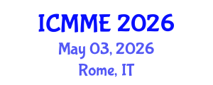 International Conference on Mechanical and Mechatronics Engineering (ICMME) May 03, 2026 - Rome, Italy