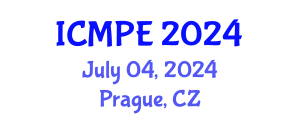 International Conference on Mechanical and Production Engineering (ICMPE) July 04, 2024 - Prague, Czechia