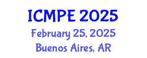 International Conference on Mechanical and Production Engineering (ICMPE) February 25, 2025 - Buenos Aires, Argentina