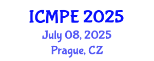 International Conference on Mechanical and Production Engineering (ICMPE) July 08, 2025 - Prague, Czechia