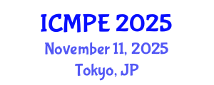 International Conference on Mechanical and Production Engineering (ICMPE) November 11, 2025 - Tokyo, Japan