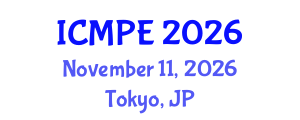 International Conference on Mechanical and Production Engineering (ICMPE) November 11, 2026 - Tokyo, Japan