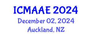 International Conference on Mechanical, Automotive and Aerospace Engineering (ICMAAE) December 02, 2024 - Auckland, New Zealand