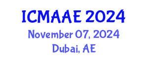 International Conference on Mechanical, Automotive and Aerospace Engineering (ICMAAE) November 07, 2024 - Dubai, United Arab Emirates