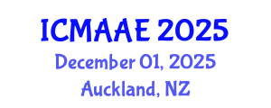 International Conference on Mechanical, Automotive and Aerospace Engineering (ICMAAE) December 01, 2025 - Auckland, New Zealand