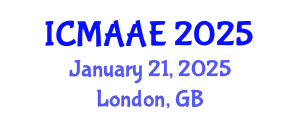 International Conference on Mechanical, Automotive and Aerospace Engineering (ICMAAE) January 21, 2025 - London, United Kingdom