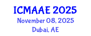 International Conference on Mechanical, Automotive and Aerospace Engineering (ICMAAE) November 08, 2025 - Dubai, United Arab Emirates