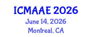 International Conference on Mechanical, Automotive and Aerospace Engineering (ICMAAE) June 14, 2026 - Montreal, Canada