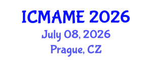 International Conference on Mechanical, Automotive and Materials Engineering (ICMAME) July 08, 2026 - Prague, Czechia