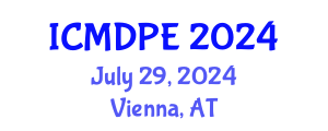 International Conference on Mechanical Design and Power Engineering (ICMDPE) July 29, 2024 - Vienna, Austria