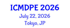 International Conference on Mechanical Design and Power Engineering (ICMDPE) July 22, 2026 - Tokyo, Japan