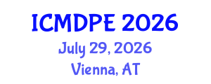 International Conference on Mechanical Design and Power Engineering (ICMDPE) July 29, 2026 - Vienna, Austria