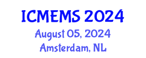 International Conference on Mechanical Engineering and Materials Science (ICMEMS) August 05, 2024 - Amsterdam, Netherlands