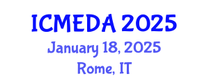 International Conference on Mechanical Engineering Design and Analysis (ICMEDA) January 18, 2025 - Rome, Italy