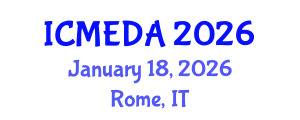 International Conference on Mechanical Engineering Design and Analysis (ICMEDA) January 18, 2026 - Rome, Italy