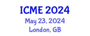 International Conference on Mechanical Engineering (ICME) May 23, 2024 - London, United Kingdom