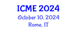 International Conference on Mechanical Engineering (ICME) October 10, 2024 - Rome, Italy
