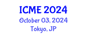 International Conference on Mechanical Engineering (ICME) October 03, 2024 - Tokyo, Japan
