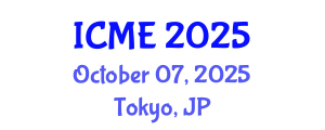 International Conference on Mechanical Engineering (ICME) October 07, 2025 - Tokyo, Japan