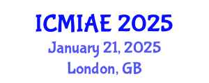 International Conference on Mechanical, Industrial and Aerospace Engineering (ICMIAE) January 21, 2025 - London, United Kingdom