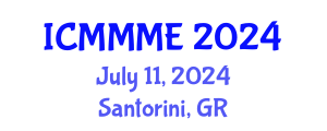 International Conference on Mechanical, Materials and Mechatronics Engineering (ICMMME) July 11, 2024 - Santorini, Greece