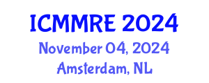 International Conference on Mechanical, Mechatronics and Robotics Engineering (ICMMRE) November 04, 2024 - Amsterdam, Netherlands
