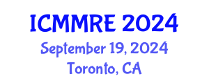 International Conference on Mechanical, Mechatronics and Robotics Engineering (ICMMRE) September 19, 2024 - Toronto, Canada