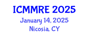 International Conference on Mechanical, Mechatronics and Robotics Engineering (ICMMRE) January 14, 2025 - Nicosia, Cyprus