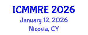 International Conference on Mechanical, Mechatronics and Robotics Engineering (ICMMRE) January 12, 2026 - Nicosia, Cyprus International Conference on Mechanical, Mechatronics and Robotics Engineering (ICMMRE) January 12, 2026 - Nicosia, Cyprus