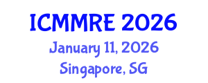 International Conference on Mechanical, Mechatronics and Robotics Engineering (ICMMRE) January 11, 2026 - Singapore, Singapore