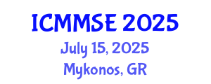 International Conference on Mechanics, Materials Science and Engineering (ICMMSE) July 15, 2025 - Mykonos, Greece