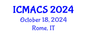 International Conference on Mechatronics and Automatic Control Systems (ICMACS) October 18, 2024 - Rome, Italy