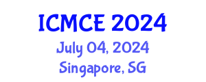International Conference on Mechatronics and Control Engineering (ICMCE) July 04, 2024 - Singapore, Singapore