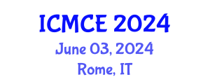 International Conference on Mechatronics and Control Engineering (ICMCE) June 03, 2024 - Rome, Italy