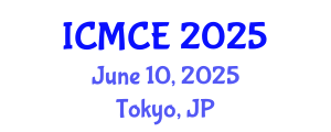 International Conference on Mechatronics and Control Engineering (ICMCE) June 10, 2025 - Tokyo, Japan