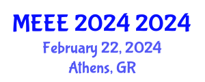 International Conference on Mechatronics and Electrical Engineering (MEEE 2024) February 22, 2024 - Athens, Greece International Conference on Mechatronics and Electrical Engineering (MEEE 2024) February 22, 2024 - Athens, Greece