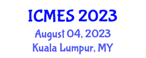 International Conference on Mechatronics and Electrical Systems (ICMES) August 04, 2023 - Kuala Lumpur, Malaysia