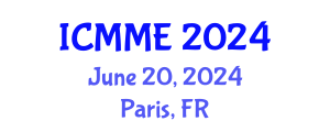 International Conference on Mechatronics and Manufacturing Engineering (ICMME) June 20, 2024 - Paris, France