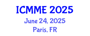 International Conference on Mechatronics and Manufacturing Engineering (ICMME) June 24, 2025 - Paris, France