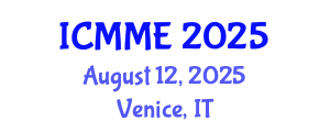International Conference on Mechatronics and Mechanical Engineering (ICMME) August 12, 2025 - Venice, Italy