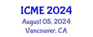 International Conference on Mechatronics Engineering (ICME) August 05, 2024 - Vancouver, Canada