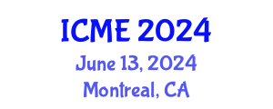 International Conference on Mechatronics Engineering (ICME) June 13, 2024 - Montreal, Canada