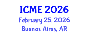 International Conference on Mechatronics Engineering (ICME) February 25, 2026 - Buenos Aires, Argentina