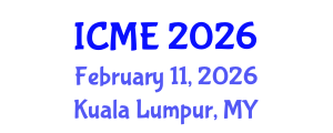 International Conference on Mechatronics Engineering (ICME) February 11, 2026 - Kuala Lumpur, Malaysia