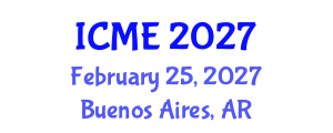 International Conference on Mechatronics Engineering (ICME) February 25, 2027 - Buenos Aires, Argentina International Conference on Mechatronics Engineering (ICME) February 25, 2027 - Buenos Aires, Argentina