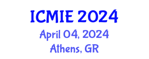 International Conference on Mechatronics, Manufacturing and Industrial Engineering (ICMIE) April 04, 2024 - Athens, Greece
