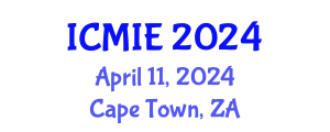 International Conference on Mechatronics, Manufacturing and Industrial Engineering (ICMIE) April 11, 2024 - Cape Town, South Africa