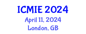 International Conference on Mechatronics, Manufacturing and Industrial Engineering (ICMIE) April 11, 2024 - London, United Kingdom