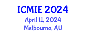 International Conference on Mechatronics, Manufacturing and Industrial Engineering (ICMIE) April 11, 2024 - Melbourne, Australia
