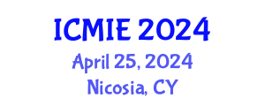 International Conference on Mechatronics, Manufacturing and Industrial Engineering (ICMIE) April 25, 2024 - Nicosia, Cyprus